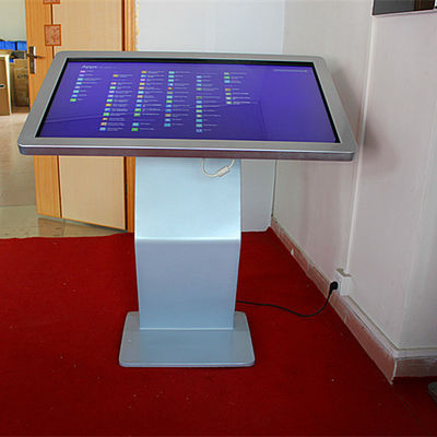 中国 郵便局のための高リゾリューションのタッチ画面情報キオスクの床の立場 サプライヤー