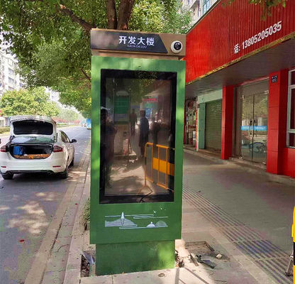 中国 バス停の広告のための公共の屋外の人間の特徴をもつWindowsデジタルの表記の塵の証拠 サプライヤー