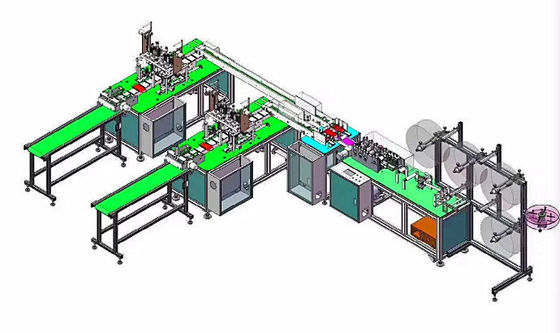 中国 使い捨て可能なマスクの製造業機械/マスクの生産ライン サプライヤー